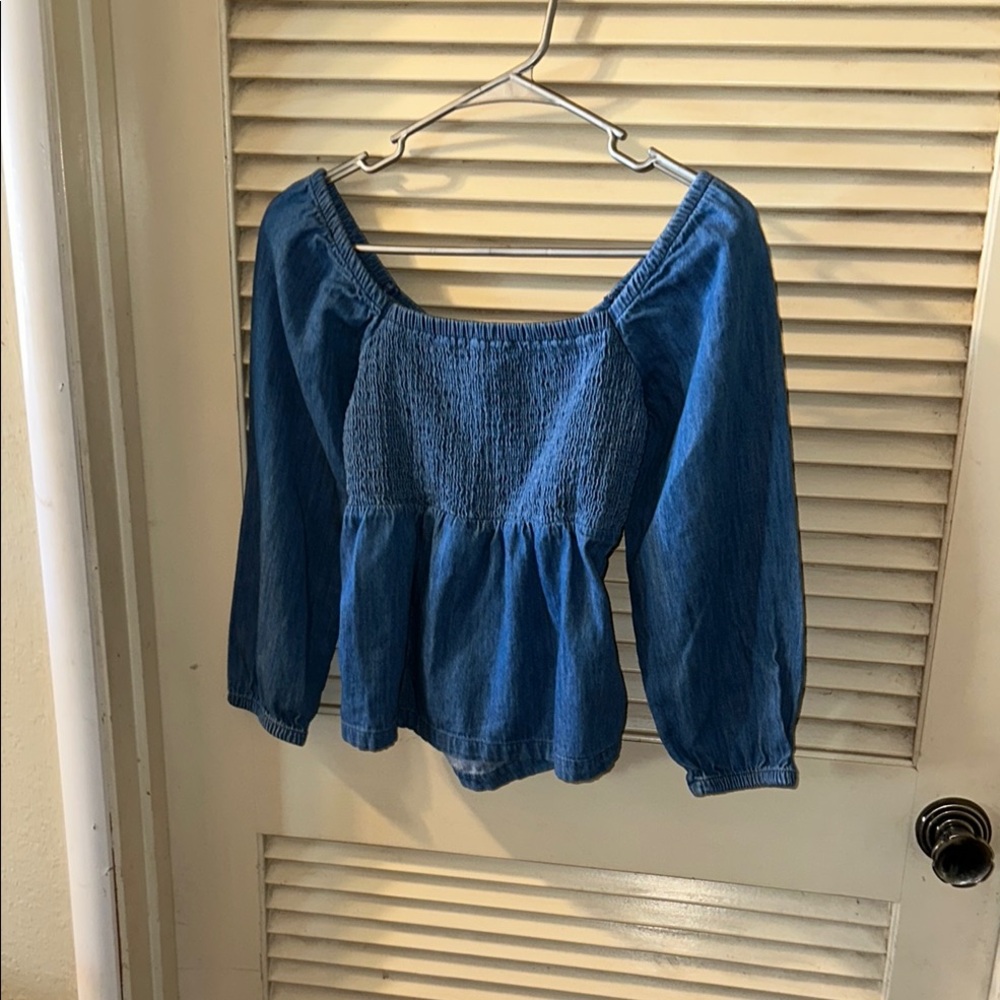 Blue Smocked  Old Navy girls Top